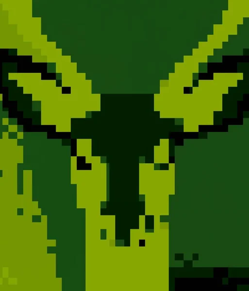 Pixel Art Deer — Stockfoto