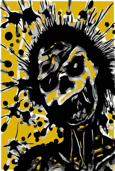 Kunst Kleur Van Zombie Monster — Stockfoto
