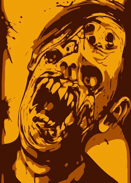 Umělecká Barva Zombie Monstra — Stock fotografie