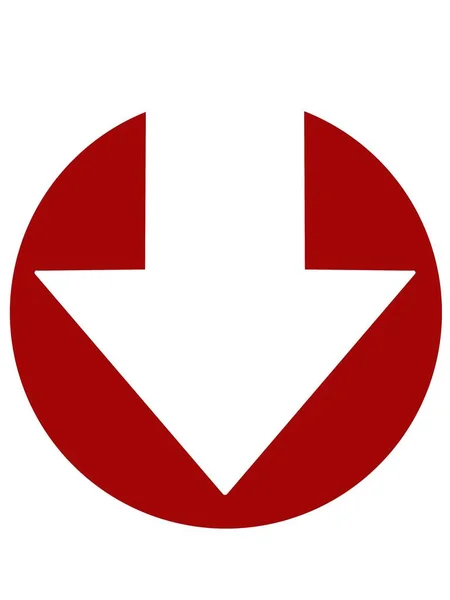 Flecha Icono Web Diseño Simple — Foto de Stock