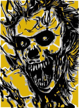 art color of zomibe monster