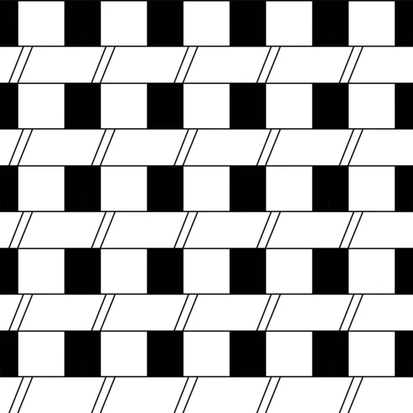几何无缝图案 背景为黑白 — 图库照片