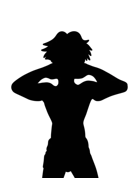 Silhouette Homme Costume — Photo