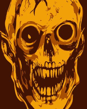 Zombi canavarın sanat rengi