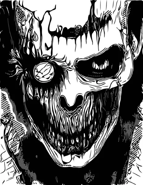Illustration Skull Monster — 图库照片