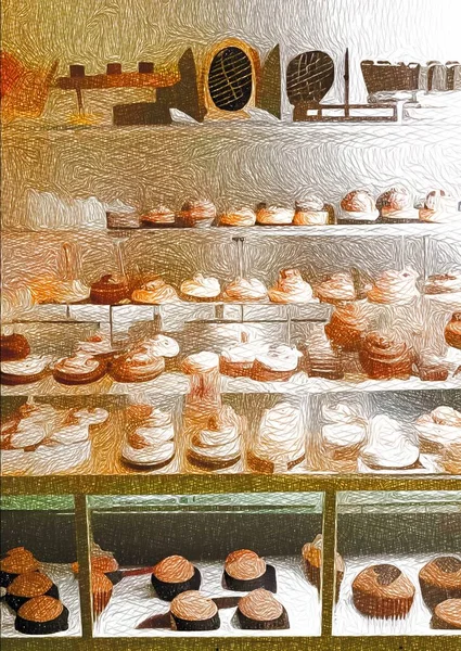 Art Color Cake Shop — Foto de Stock