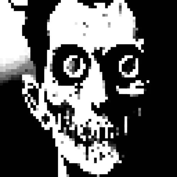 Pixel Art Zombie Monster — Stock fotografie