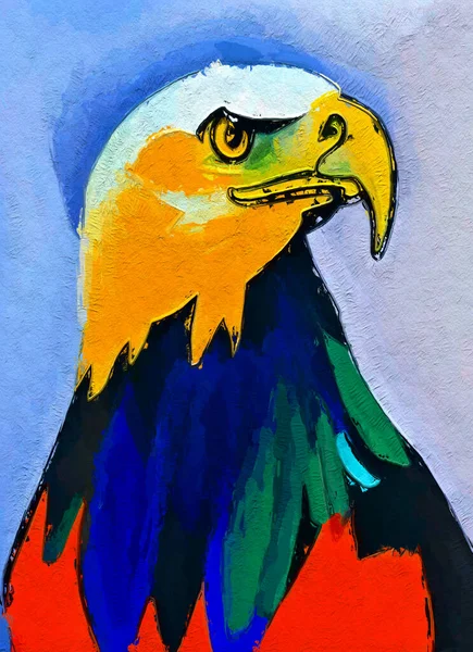 Art Color Beautiful Eagle — Foto de Stock