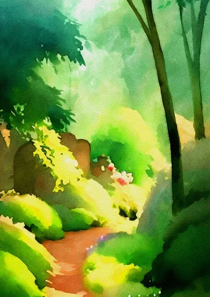 美しい森のアートカラー — ストック写真