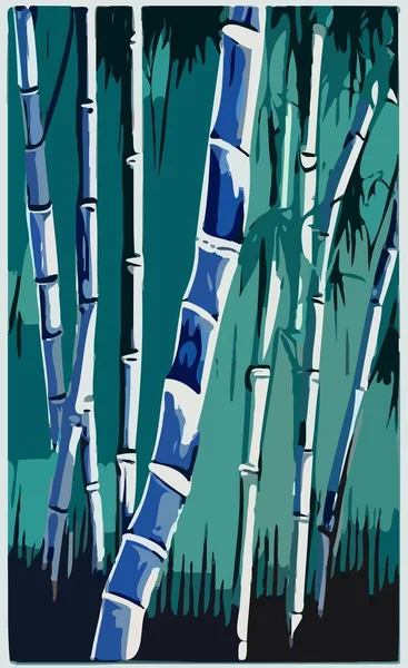 Art Color Bamboo Tree — Φωτογραφία Αρχείου