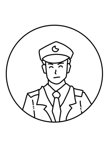 Illustration Police Officer — Stock fotografie