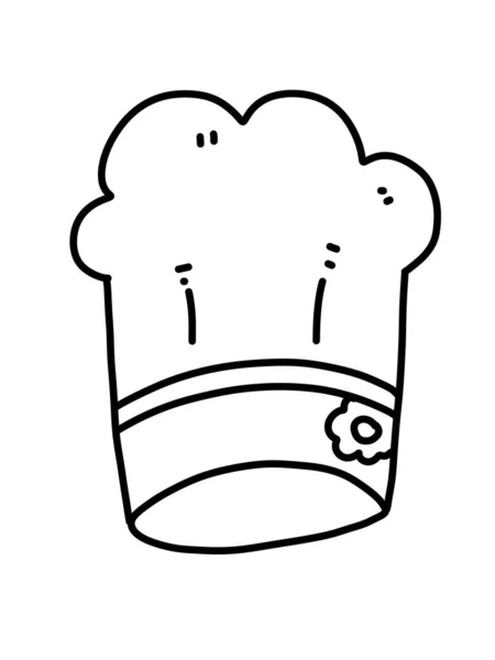 Chef Hat Icon Outline Illustration Bread Icons Web —  Fotos de Stock