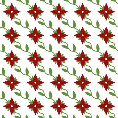 Çiçek karikatürünün kusursuz deseni