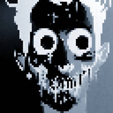 pixel art of a zombie monster