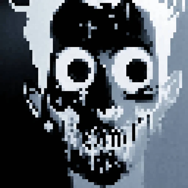 Pixel Art Zombie Monster — Zdjęcie stockowe