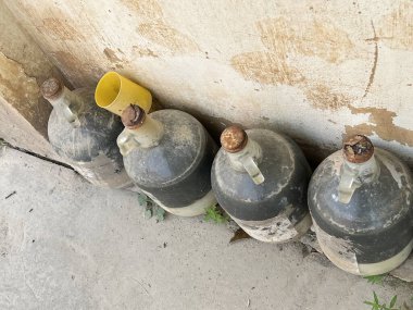 old bottle on the street