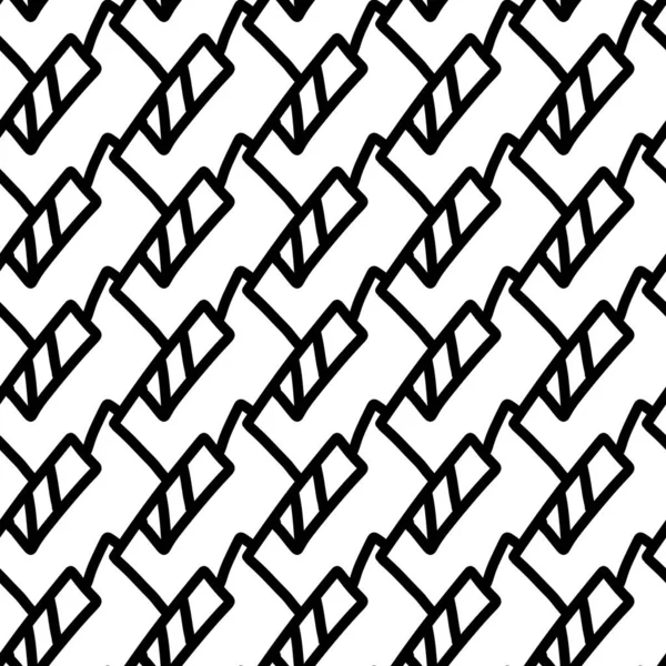 Безшовний Візерунок Чорно Білими Лініями — стокове фото
