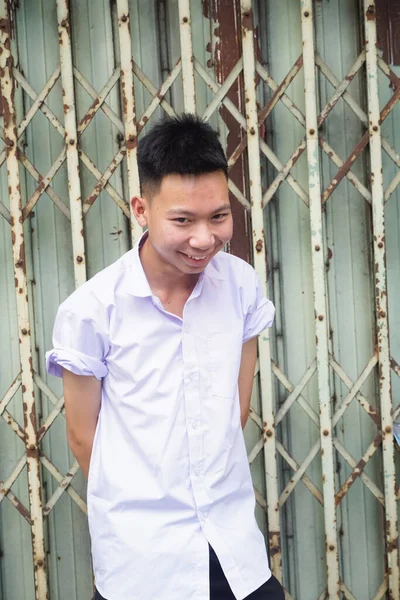 Vicino Tailandese Studente Uniforme — Foto Stock