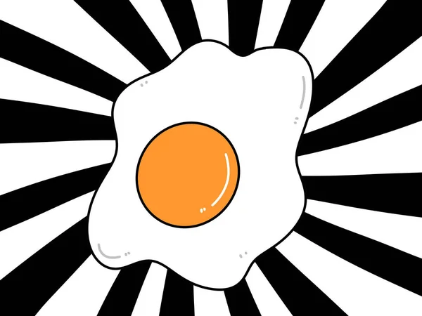 Fried Egg Slice Bread — Fotografia de Stock
