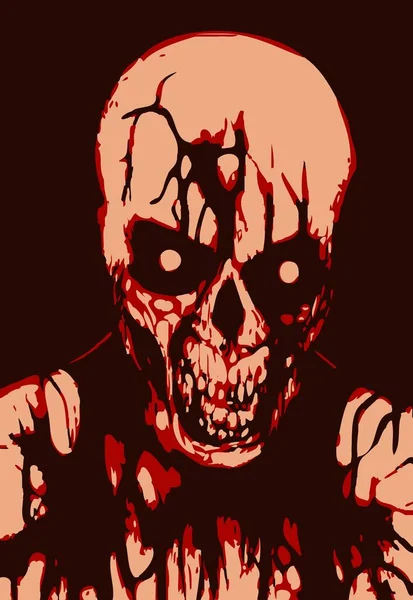 Skull Skeleton Background — 图库照片