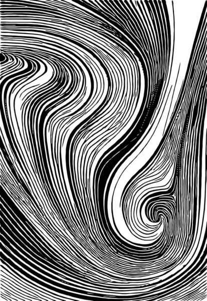 Абстрактный Фон Монохромными Волнами — стоковое фото