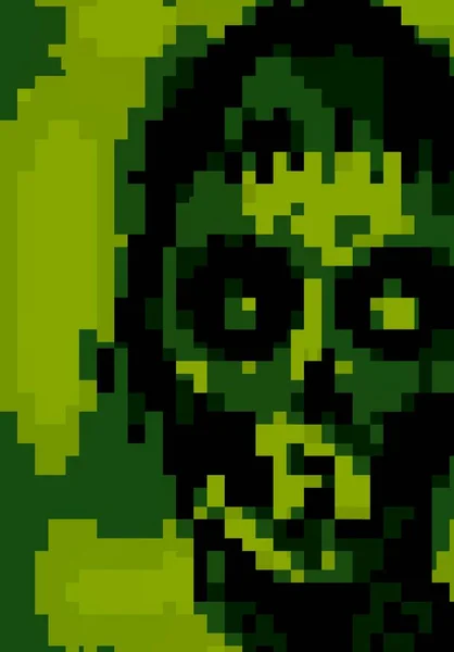 Pixel Art Zombie Monster — Stock Fotó