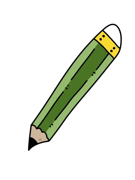 Kreskówka Ołówek Białym Tle — Zdjęcie stockowe