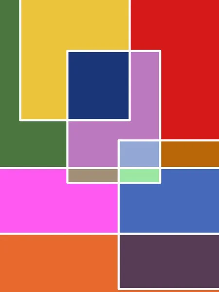 Abstrakter Geometrischer Hintergrund Mit Quadraten — Stockfoto