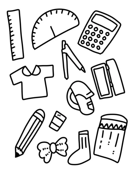 School Supplies Pencil Icon Illustration Graphic Design — 스톡 사진