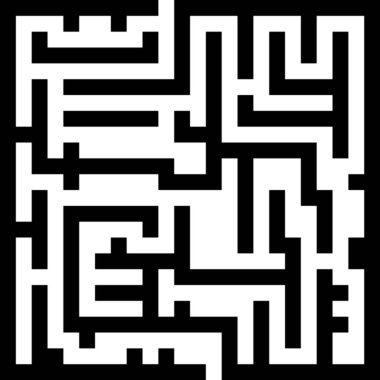 black and white of maze labyrinth. illustration.