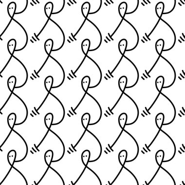 Geometrik şekilli kusursuz desen. resimleme