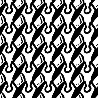 Soyut geometrik şekillerin kusursuz deseni. 