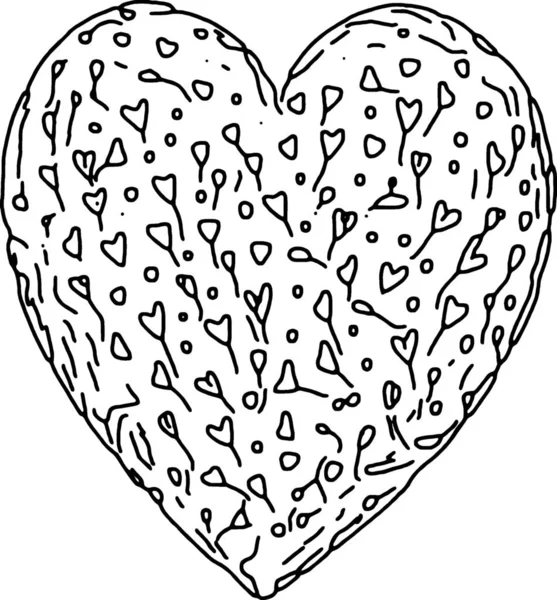 Doodle Heart Pattern — ストック写真