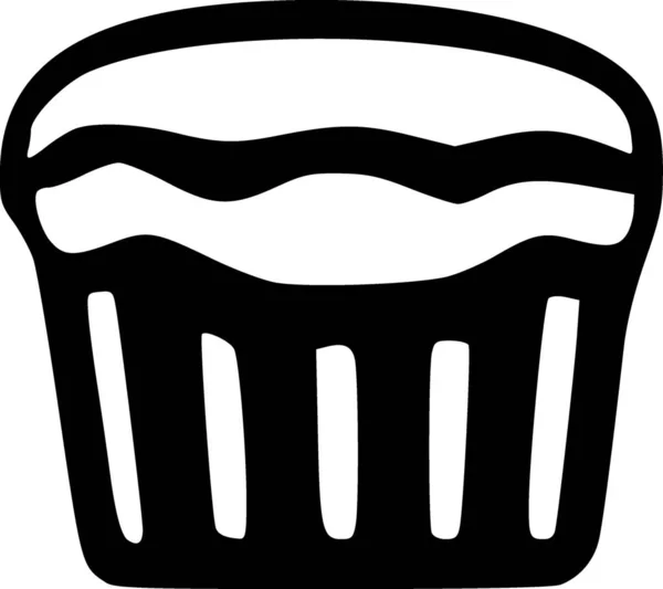 カップケーキだ Webアイコンシンプルなイラスト — ストック写真
