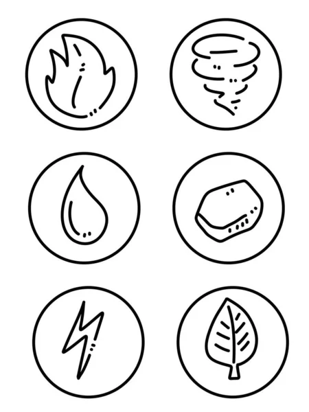 Set Vector Icons Ecology Nature — Stock Photo, Image
