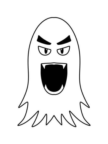 Halloween Ghost Eyes Illustration — ストック写真