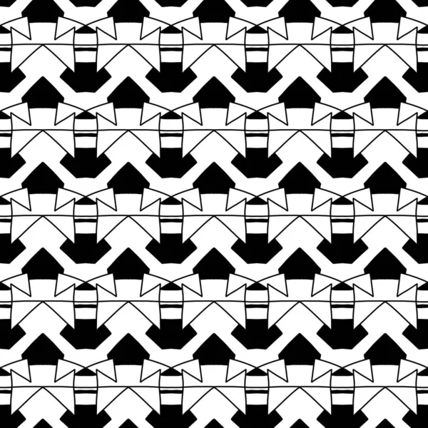 Patrón Sin Costuras Con Formas Geométricas Abstractas Ilustración —  Fotos de Stock