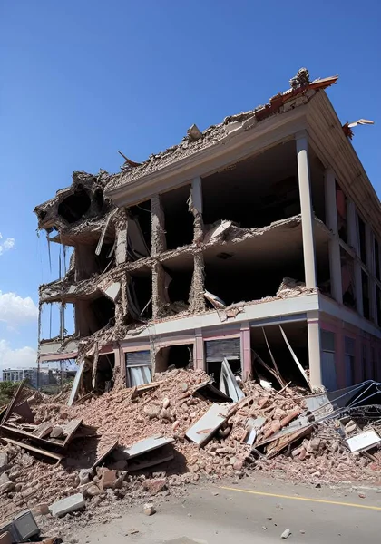 Demolición Del Edificio Ciudad — Foto de Stock