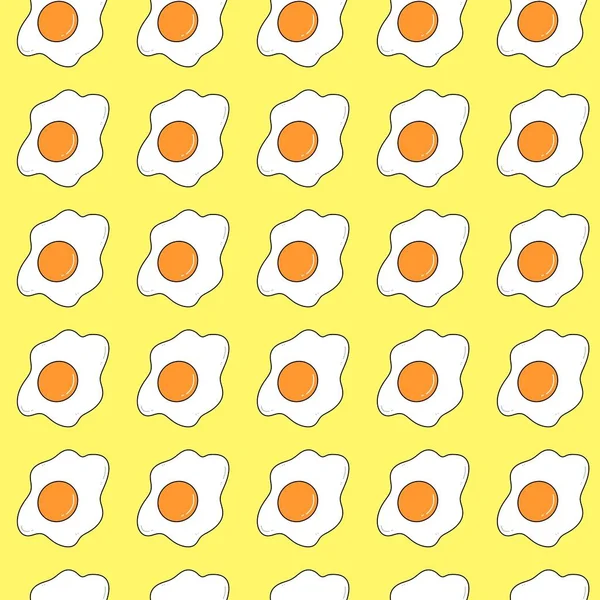 Безшовний Візерунок Яйцями Ілюстрація — стокове фото