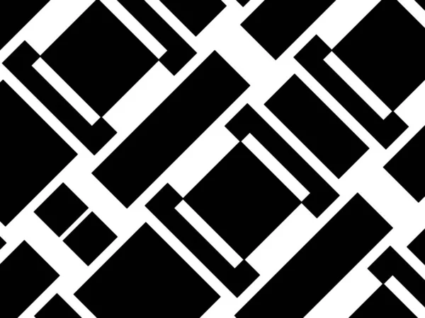 Pattern Black White Segments Squares — Fotografia de Stock