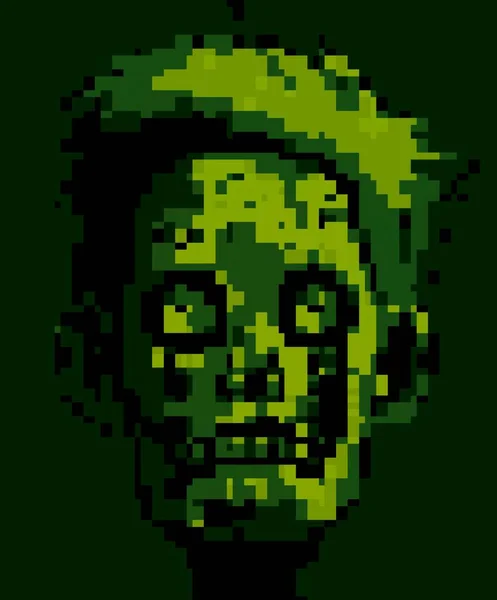 Pixel Art Zombie Monster — Φωτογραφία Αρχείου