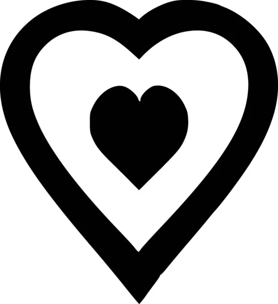Καρδιά Web Εικονίδιο Απλό Σχεδιασμό — Φωτογραφία Αρχείου