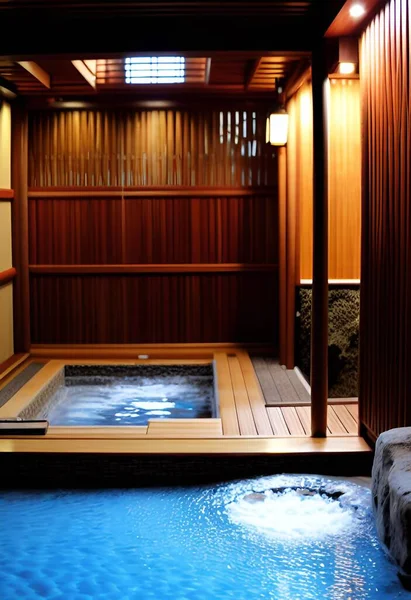 close up beautiful spa resort interior