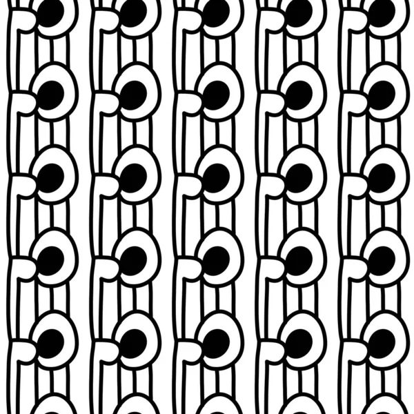 Black White Geometric Seamless Pattern Fashion Design Background Illustration — Stockfoto