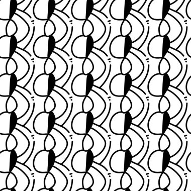 abstract geometric black and white pattern with circles