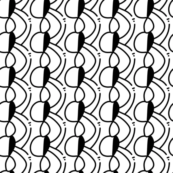 Abstract Geometric Black White Pattern Circles — Stockfoto