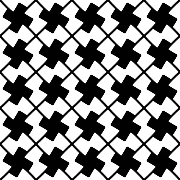 Naadloos Patroon Met Zwart Witte Lijnen — Stockfoto
