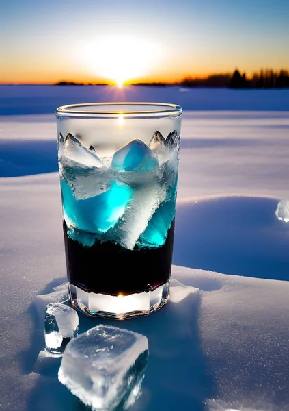 Sahilde Buz Küpleri — Stok fotoğraf