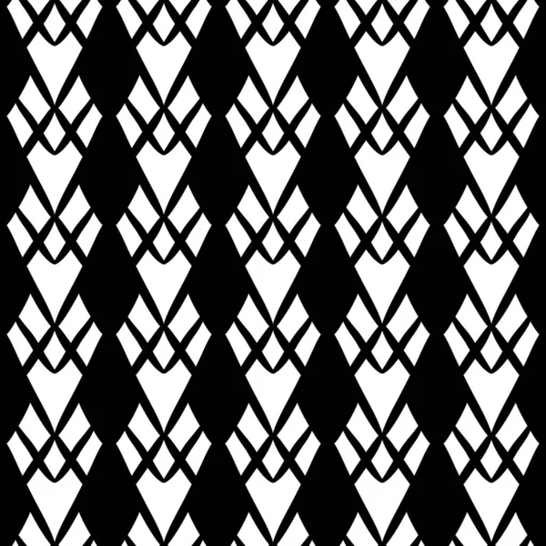 Abstract Geometric Black White Pattern Illustration — Stok fotoğraf