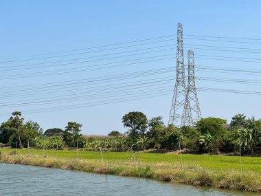 the power plant in the river